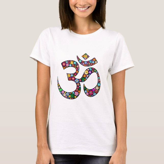 Om Aum Namaste Yoga Symbol T-Shirt (Front)