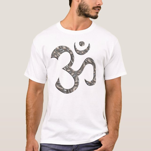 OM / AUM - SILVER T-Shirt (Front)