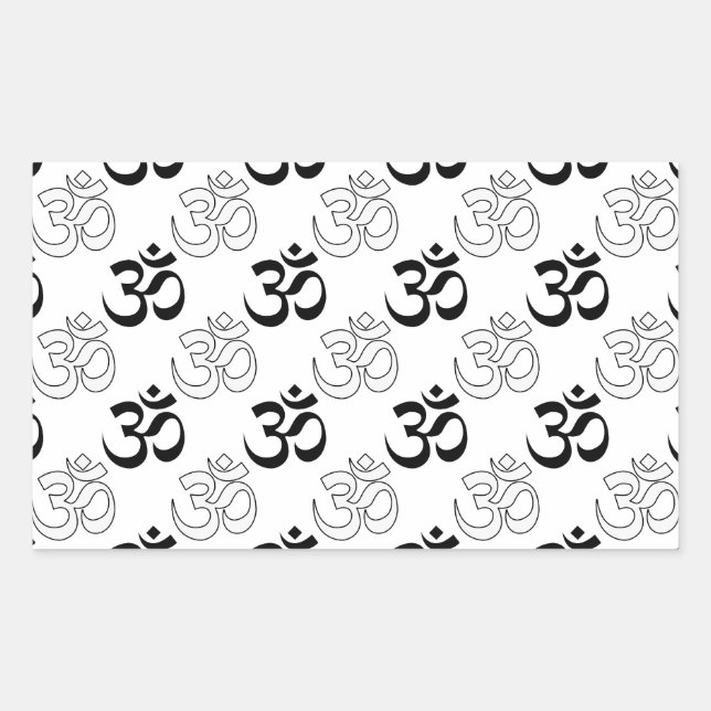 Om, Aum Symbol Sticker (Front)