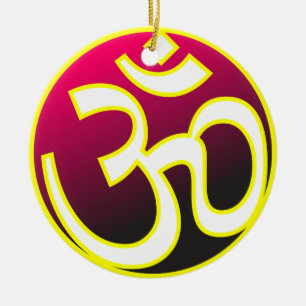 Om Ceramic Ornament