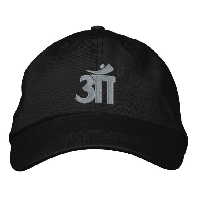 OM EMBROIDERED BASEBALL CAP (Front)