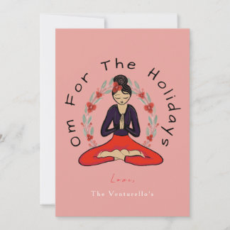 'Om For The Holidays' Family Yoga Holiday Card