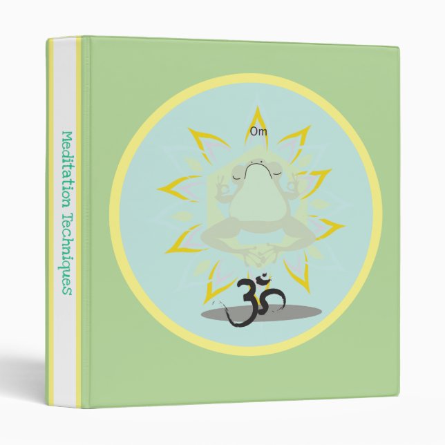 Om Frog Binder (Front/Spine)
