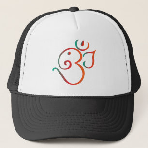 Om-ganpati-green-orange Trucker Hat