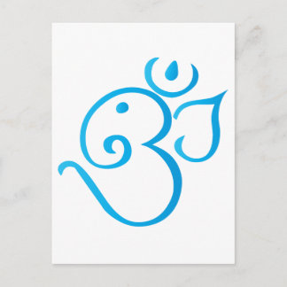 Om-ganpati-turqoise Postcard