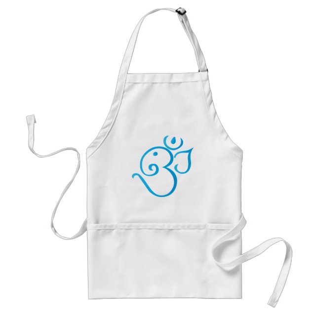 Om-ganpati-turqoise Standard Apron (Front)