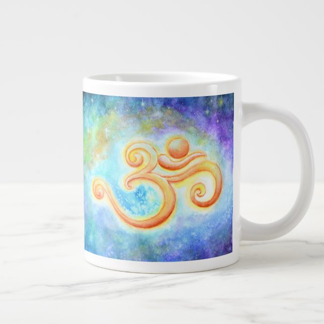 Om Glow Large Coffee Mug (Right)