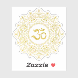 *~* Om Gold Meditation Mandala