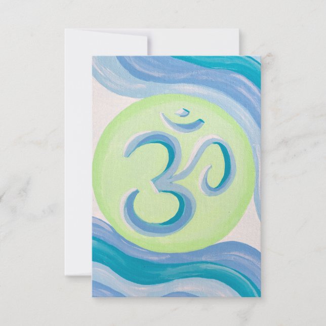Om Greeting Cards (Front)