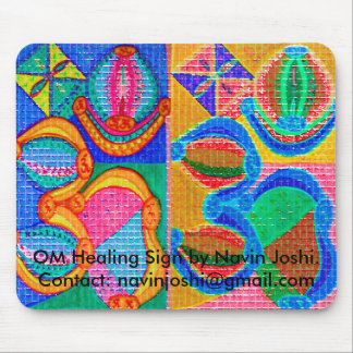 OM Healing Sign by Navin J... Mouse Pad