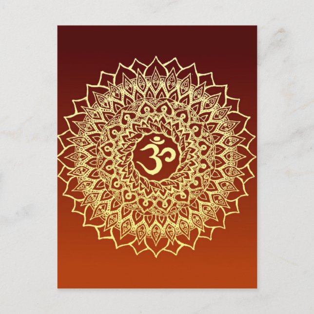 OM HINDU SYMBOL POSTCARD (Front)