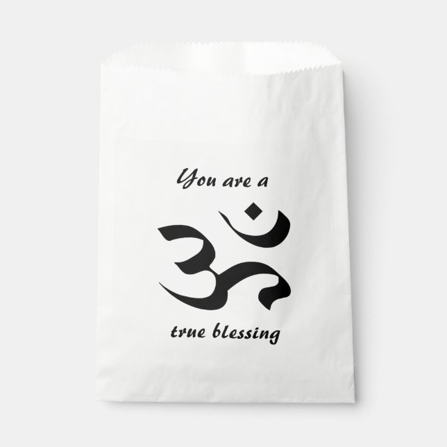 Om in Sanskrit 2 Favour Bag (Front)