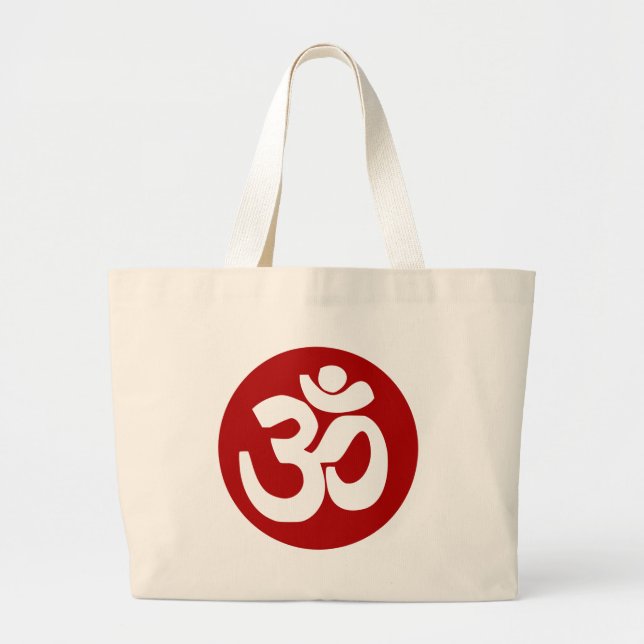 Om Large Tote Bag (Front)