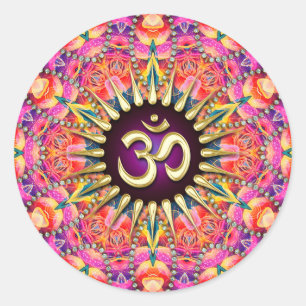 OM Light Berry sans peur Sticker de guérison spiri