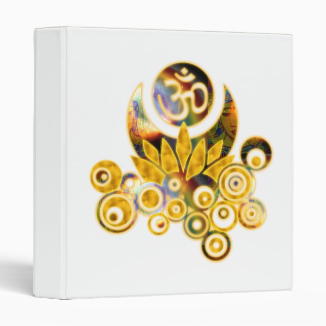 Om Lotus Binder (Front/Spine)