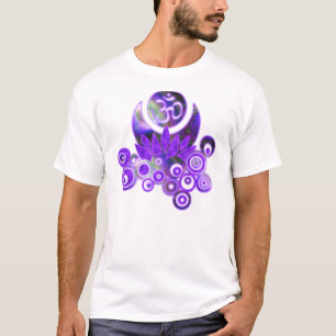 OM LOTUS Design violet T-Shirt