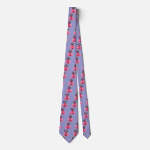 Om Lotus Yoga Pose Tie