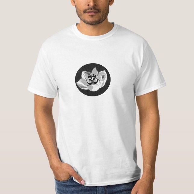 Om Lotus - Yoga Tee Shirt (Front)
