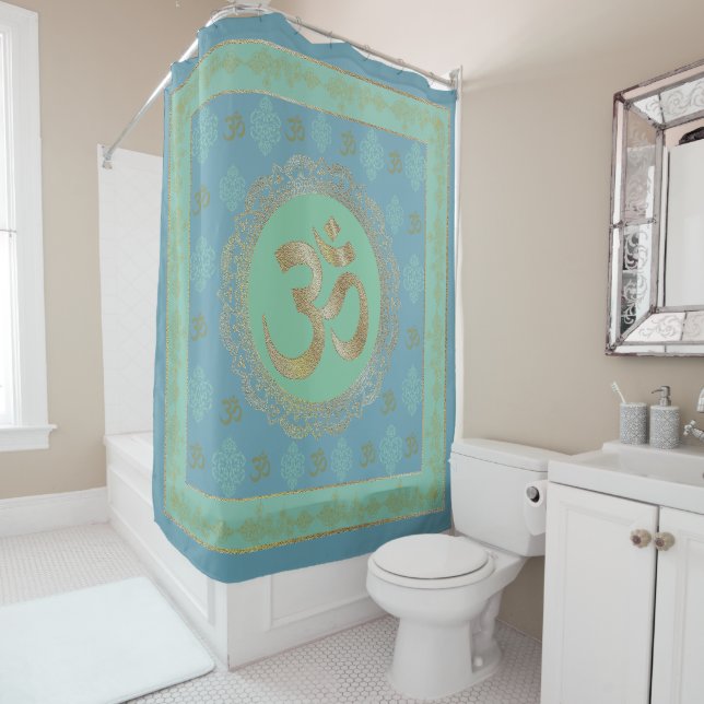 OM Mandala - Rideau de douche (En situation)