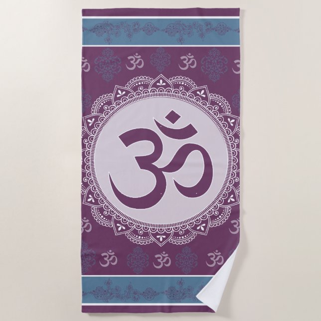 OM Mandala - Serviette de plage (Devant)