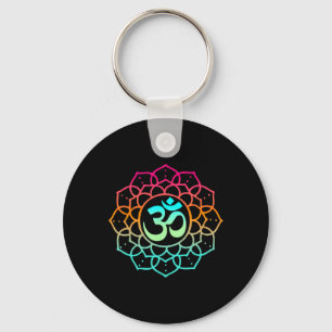 Om Mandala Spiritual Zen Yoga Buddhist Meditate Mi Keychain
