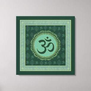 OM Mandala - Toile enveloppée