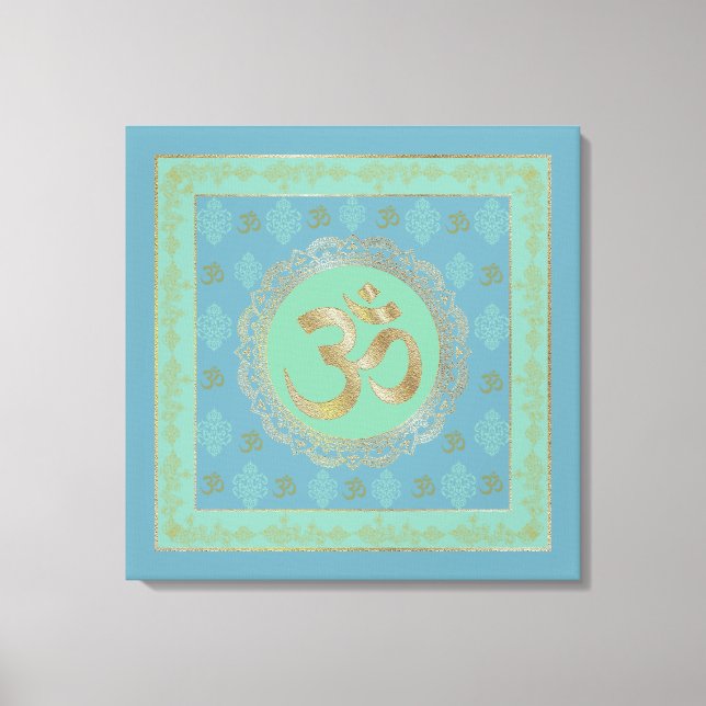 OM Mandala - Wrapped Canvas (Front)