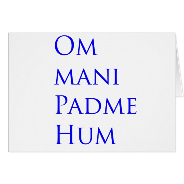 Om Mani Padme Hum (Front Horizontal)
