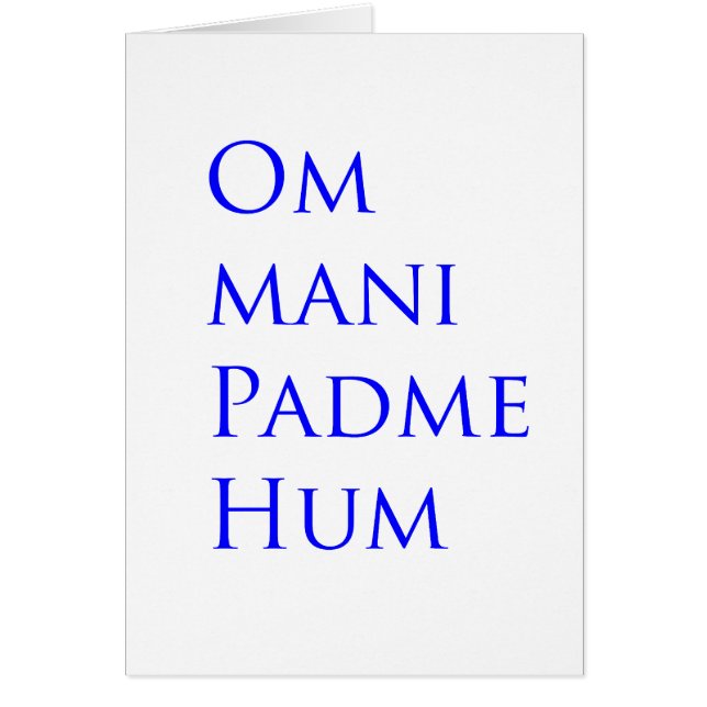 Om Mani Padme Hum (Front)