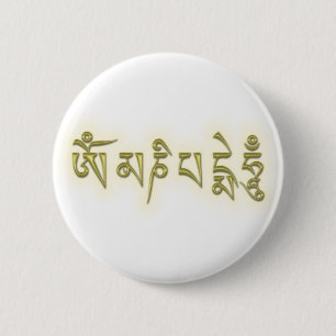 Om Mani Padme Hum 2 Inch Round Button