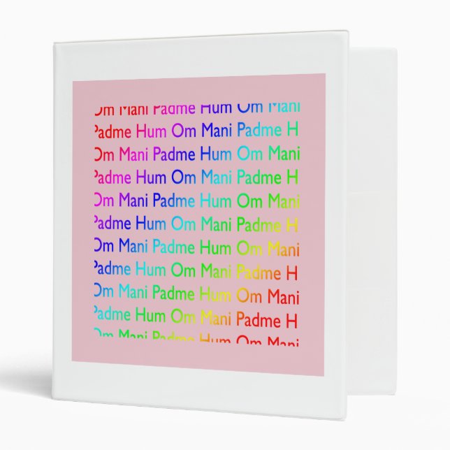 OM Mani Padme Hum Binder (Front/Inside)