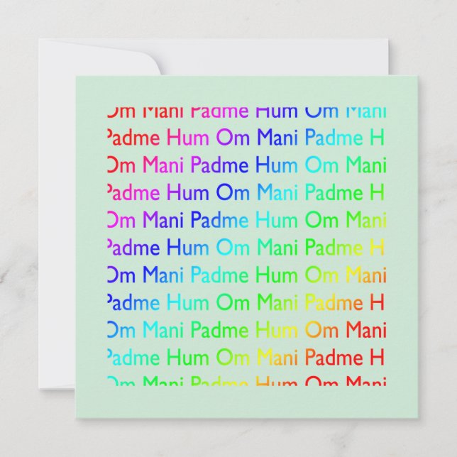 Om mani padme hum Invitation (Devant)