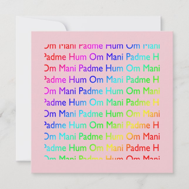 Om Mani Padme Hum Invitation (Devant)