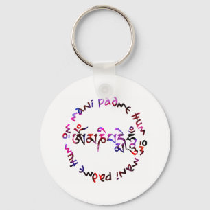 Om mani padme hum keychain