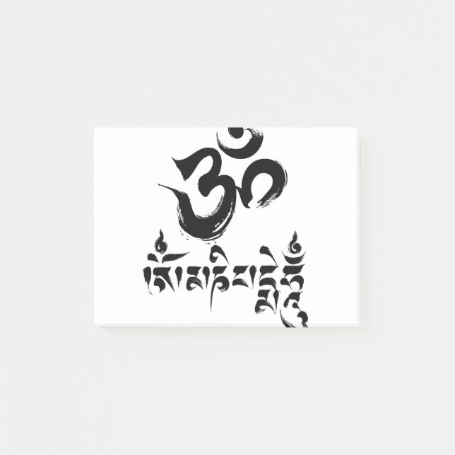 Om Mani Padme Hum Mantra Post-it Notes (Front)