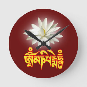 Om mani padme hum mantra round clock