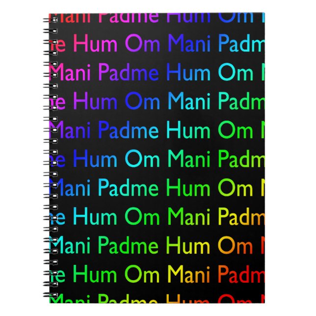 Om Mani Padme Hum Notebook (Front)