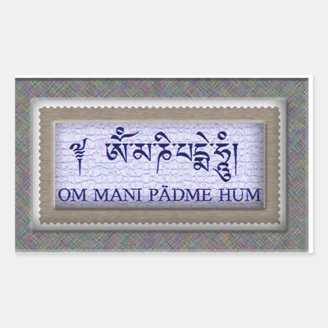Om Mani Padme Hum Sticker (Front)