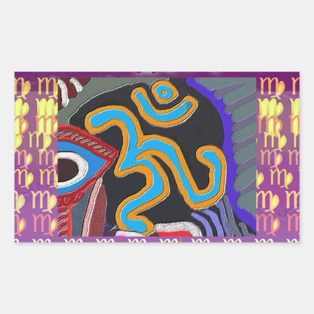 OM Mantra - 108 times Chanting n Meditation Sticker (Front)