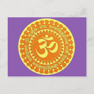 OM MANTRA POSTCARD