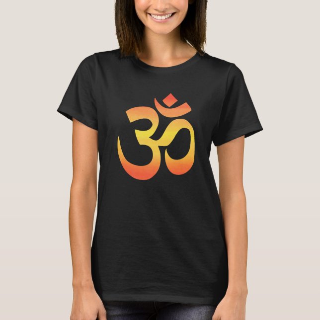 Om Mantra Symbol Namaste Yoga Zen Buddhism Buddha  T-Shirt (Front)
