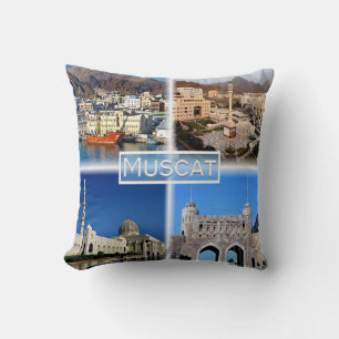 OM Muscat - Harbour - Central Business District - Throw Pillow