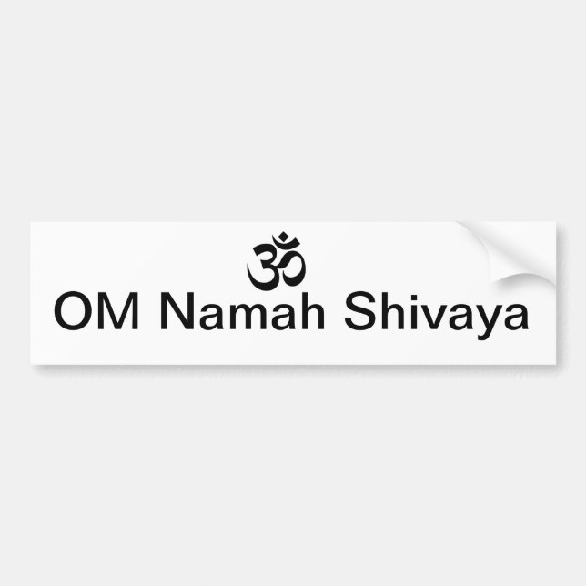 OM Namah Shivaya Bumper Sticker (Front)