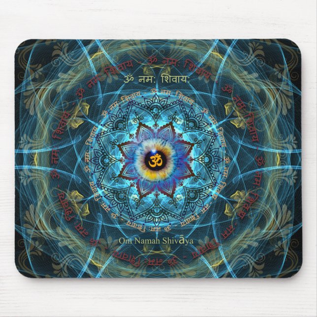 "Om Namah Shivaya"- The True Identity- Yourself Mouse Pad (Front)