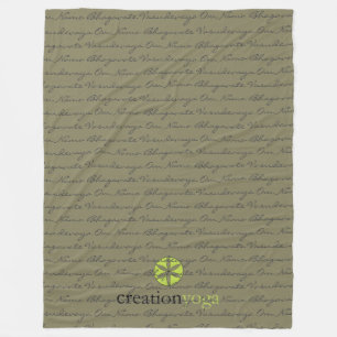 Om Namo Fleece Blanket - 60" x 80"