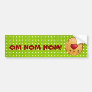 OM NOM NOM cookie Bumper Sticker