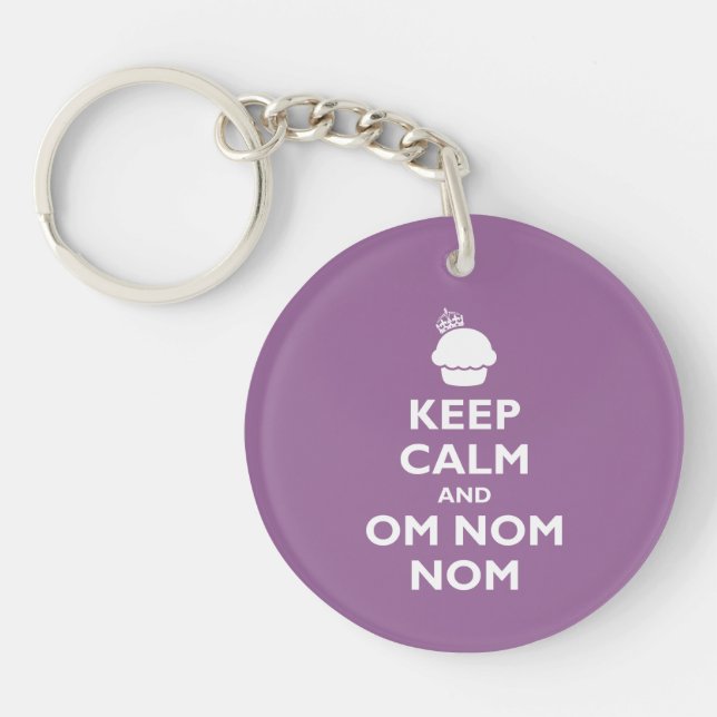 Om Nom Nom Keychain (Front)