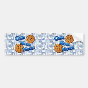 Om Nom Nom, Meme Love Cookies Bumper Sticker