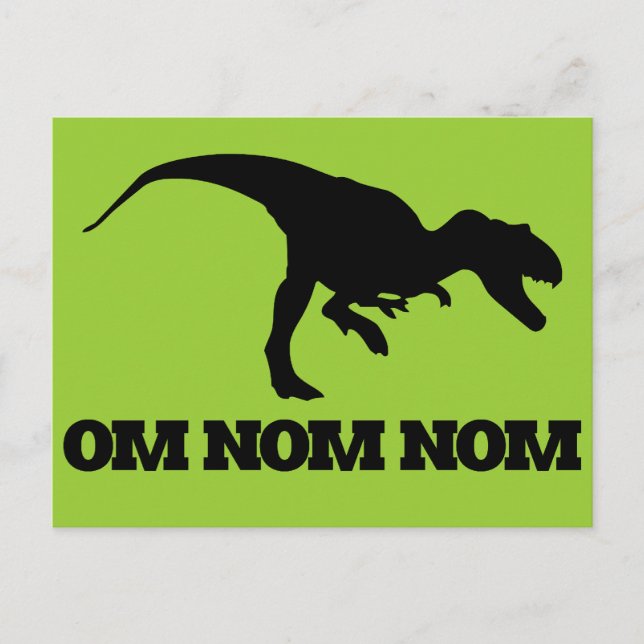 Om Nom Nom Postcard (Front)