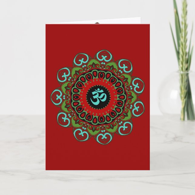 Om of Chaos Blank Card (Front)